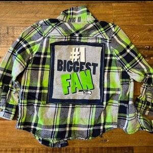 Kids Plaid Shirt SEAHAWKS Fan